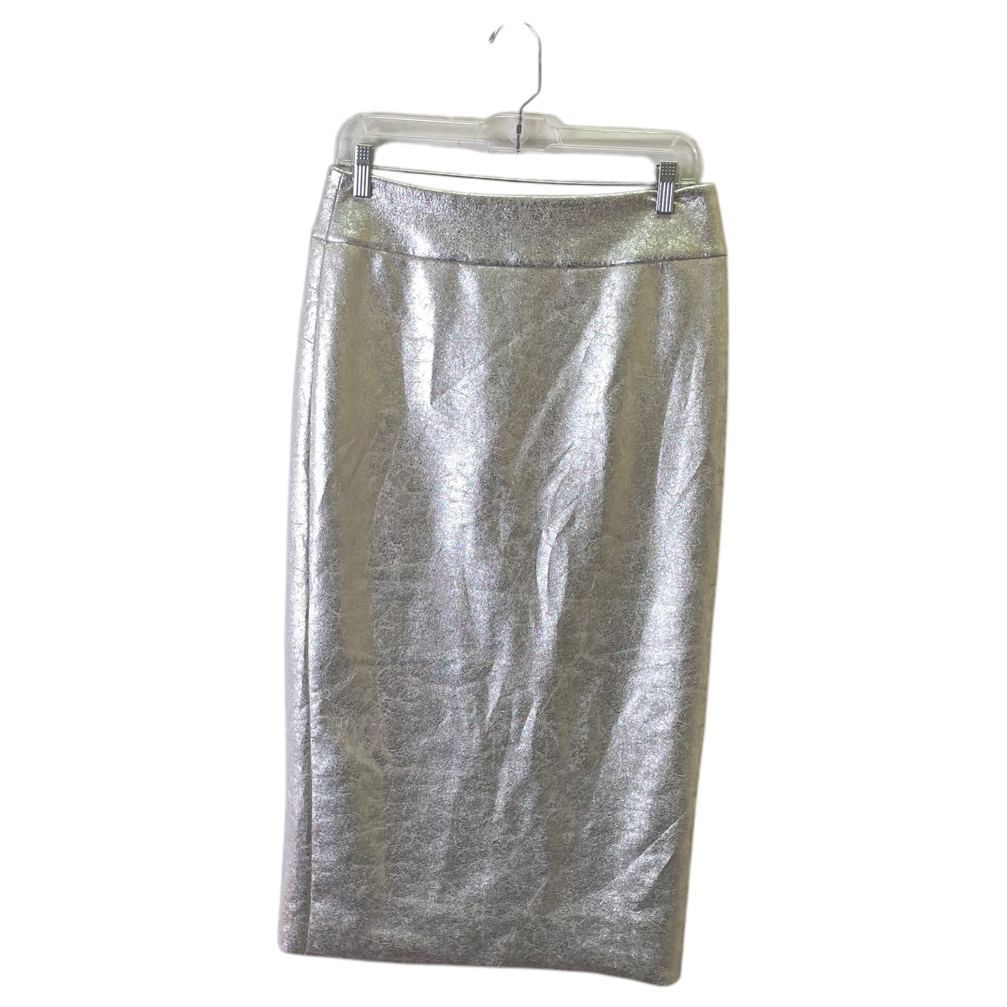 Skirt Midi By Zara In Silver, Size:6
