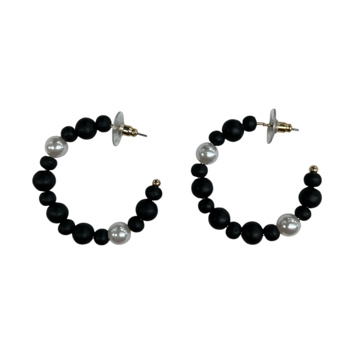 Earrings Hoop By A New Day In Black