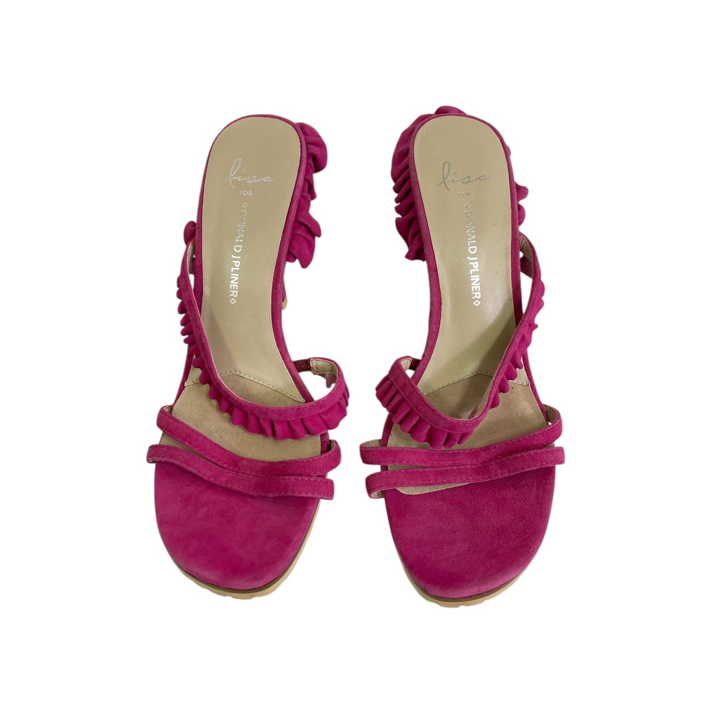 Sandals Heels Stiletto By Donald Pliner In Pink, Size:8