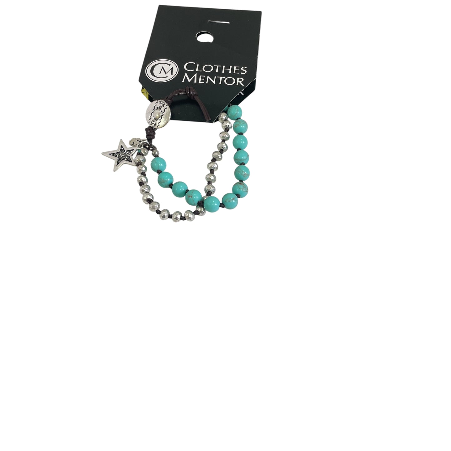 Bracelet Beaded By Lucky Brand In Blue & Silver