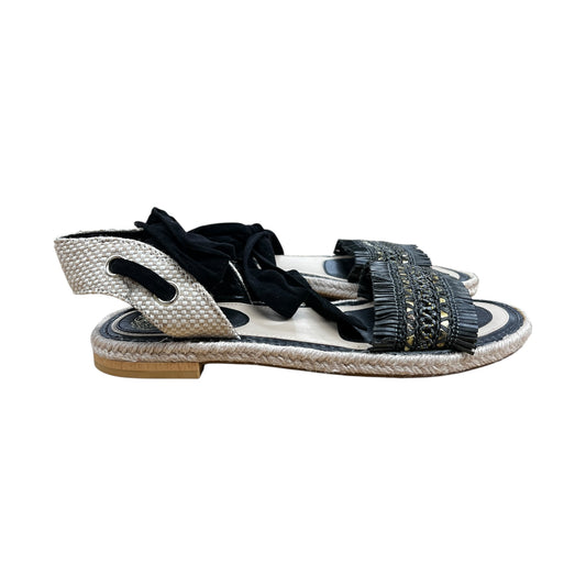 Sandals Flats By Vince Camuto In Black, Size:8