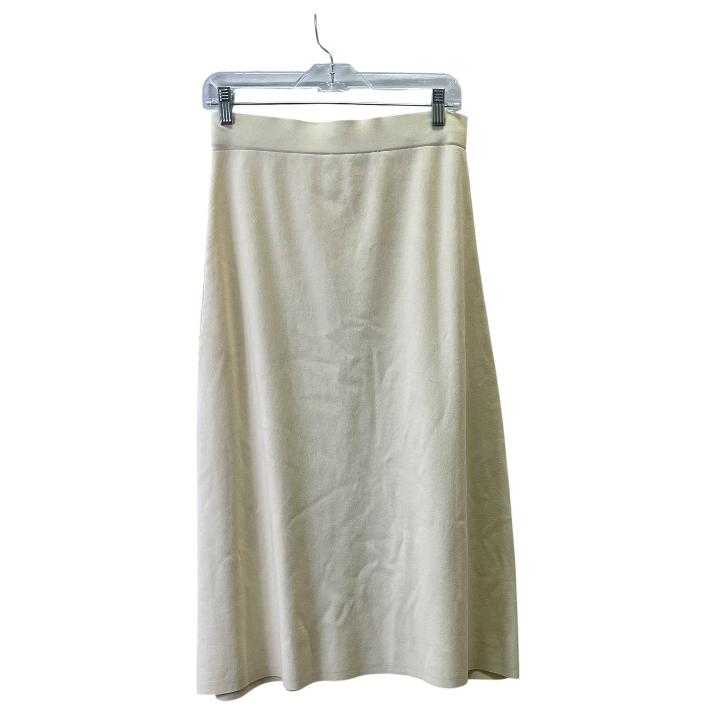 SKIRT MAXI by ZARA In CREAM, Size: M