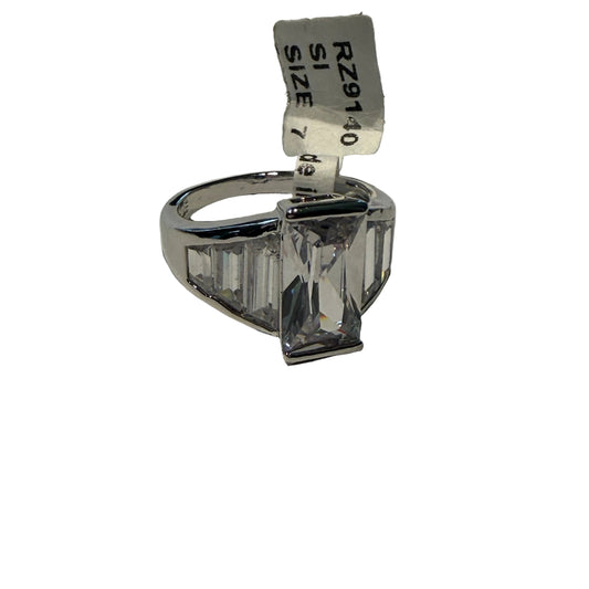 Ring Statement By Clothes Mentor In Silver, Size:7