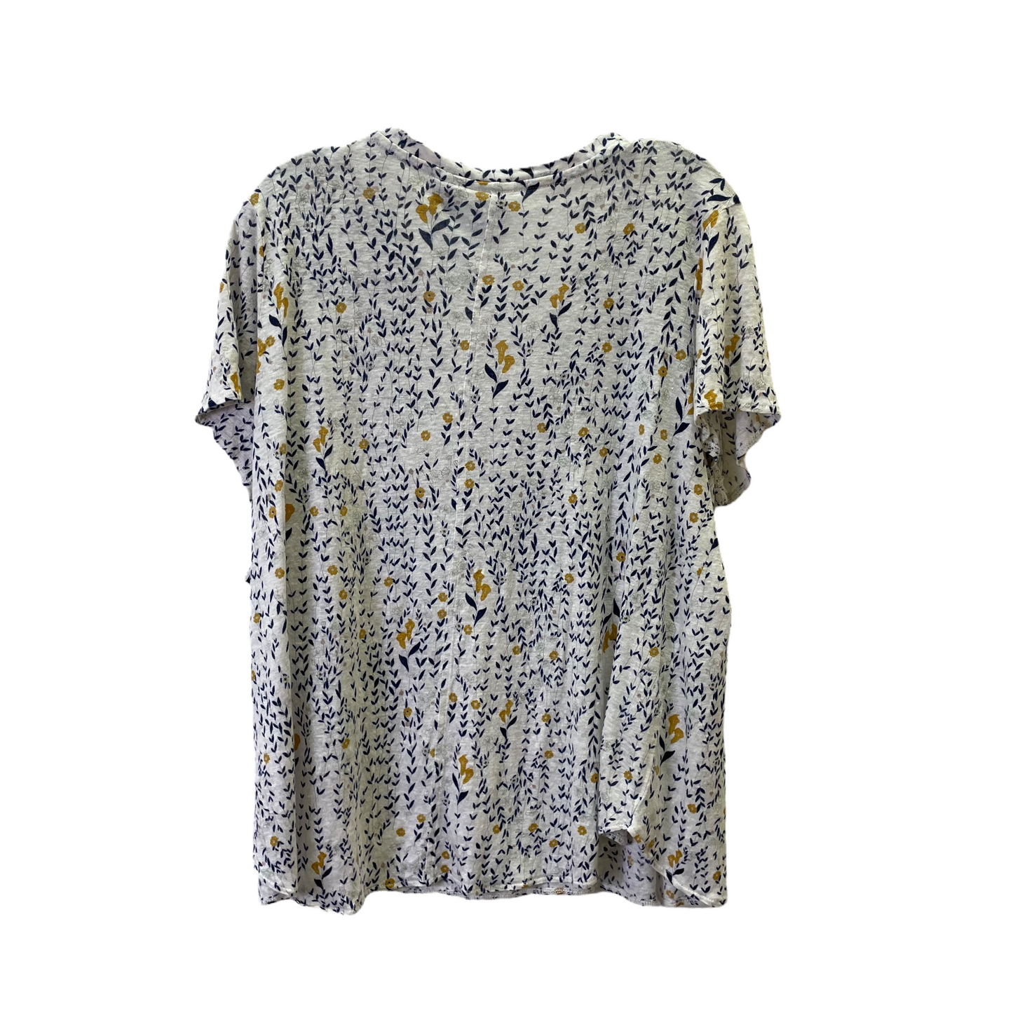 Floral Print Top Short Sleeve By Rachel Zoe, Size: 1x