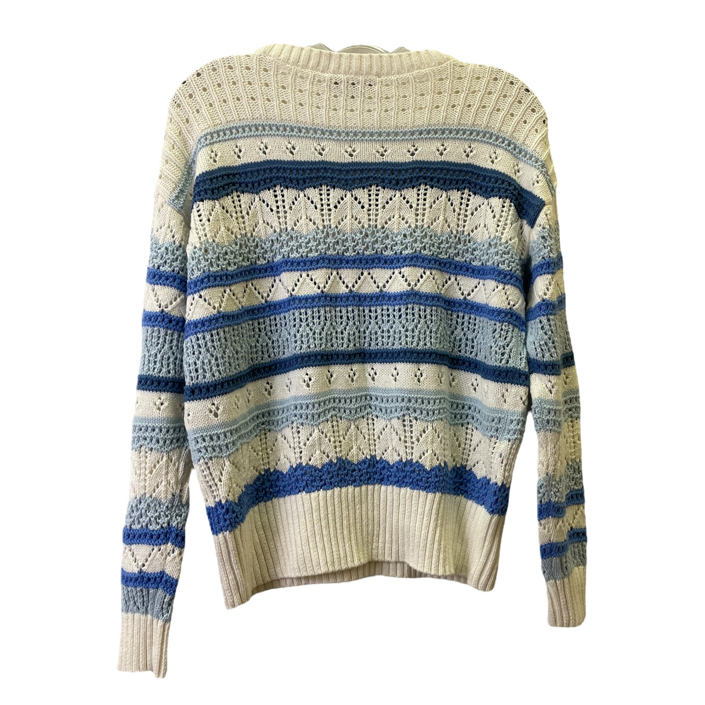 Blue & White Sweater By Loft, Size: S