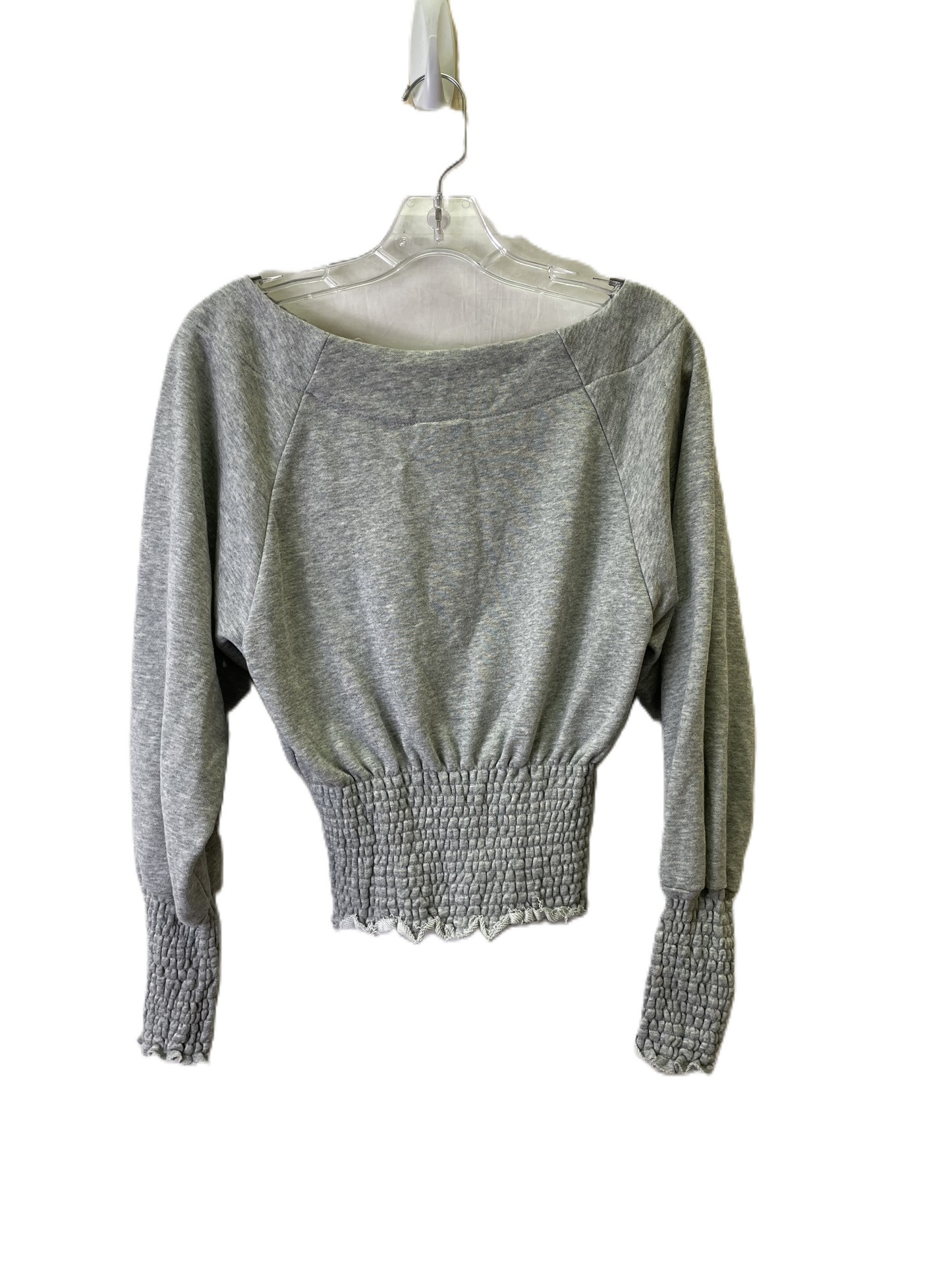 Top Long Sleeve By Urban Outfitters In Grey, Size: M