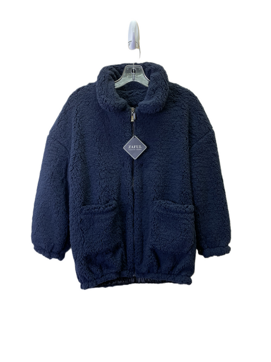 Jacket Faux Fur & Sherpa By fhillinuo In Blue, Size: S