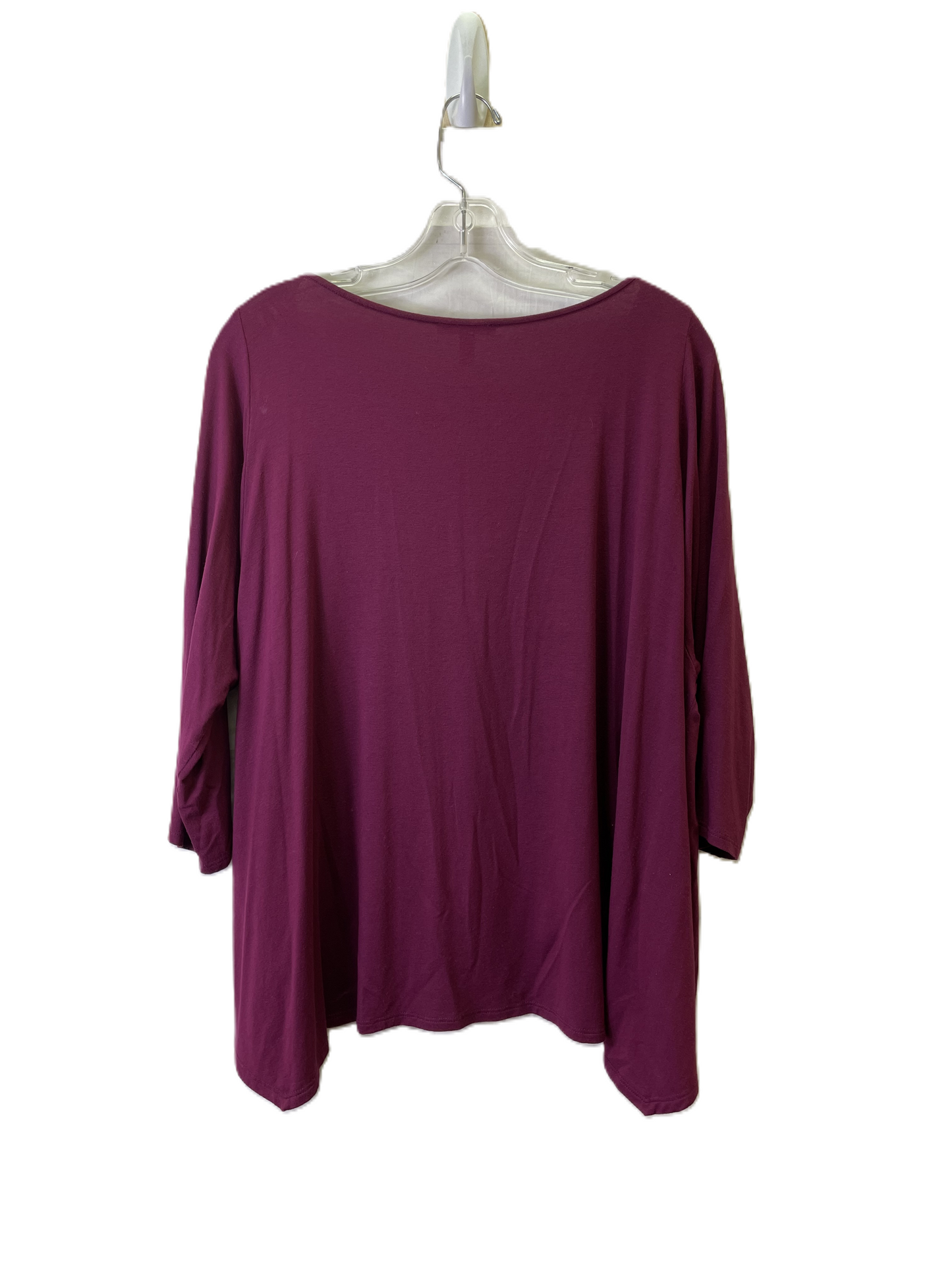 Top Long Sleeve Basic By Eileen Fisher In Pink, Size: L