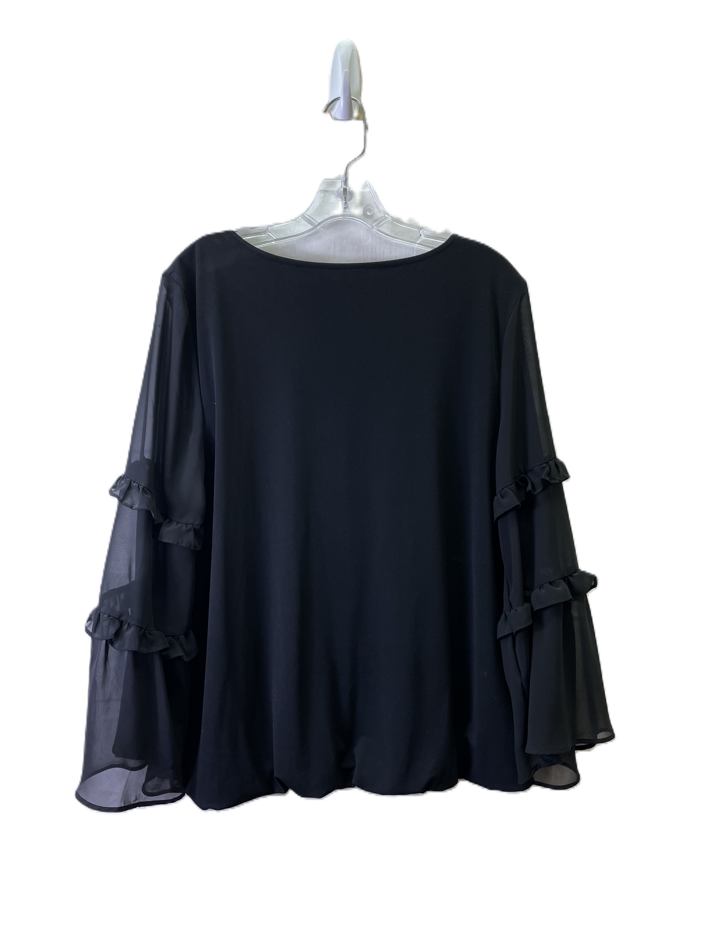 Top Long Sleeve By Alfani In Black, Size: L