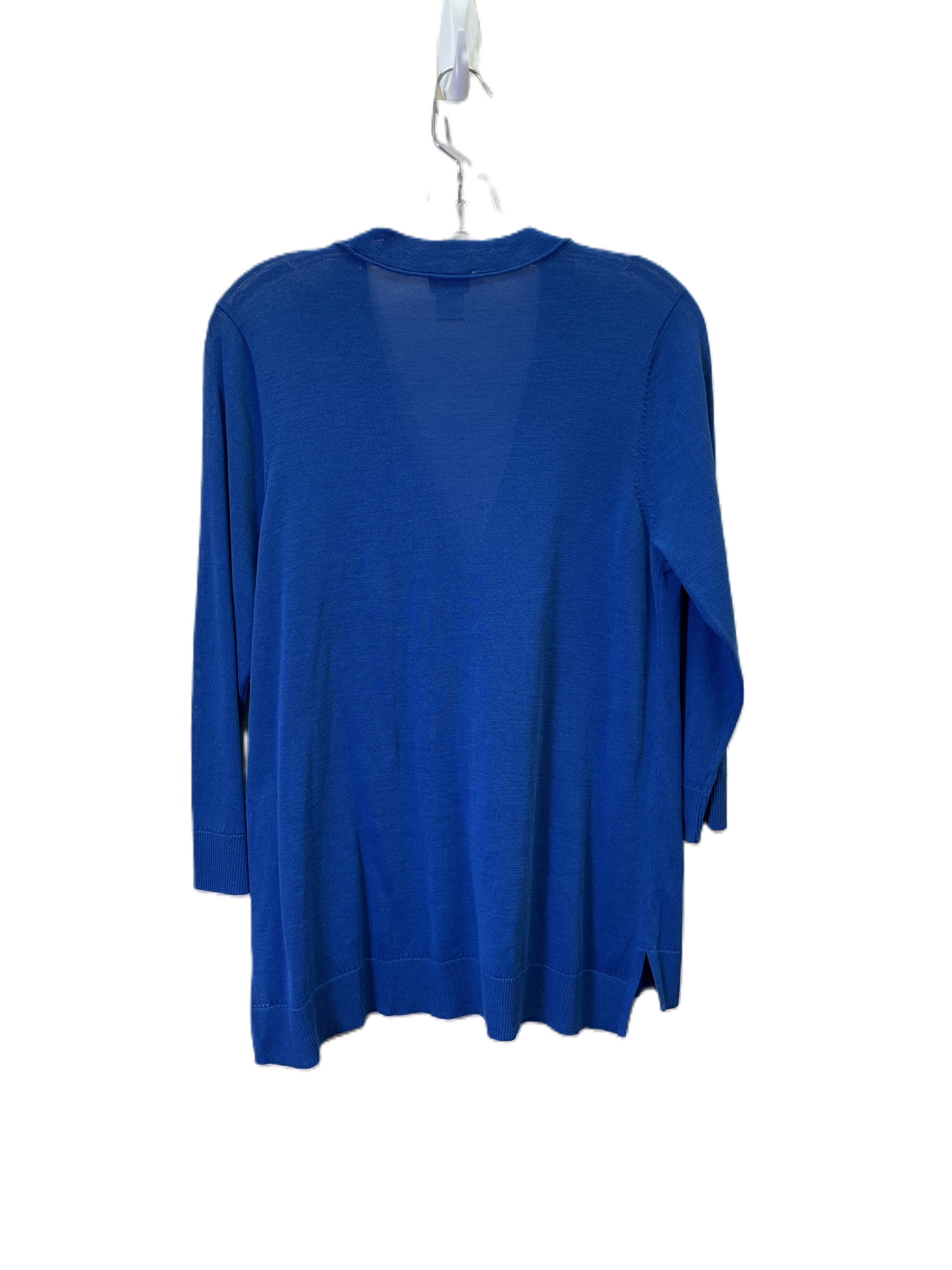 Sweater Cardigan By Chicos In Blue, Size: M