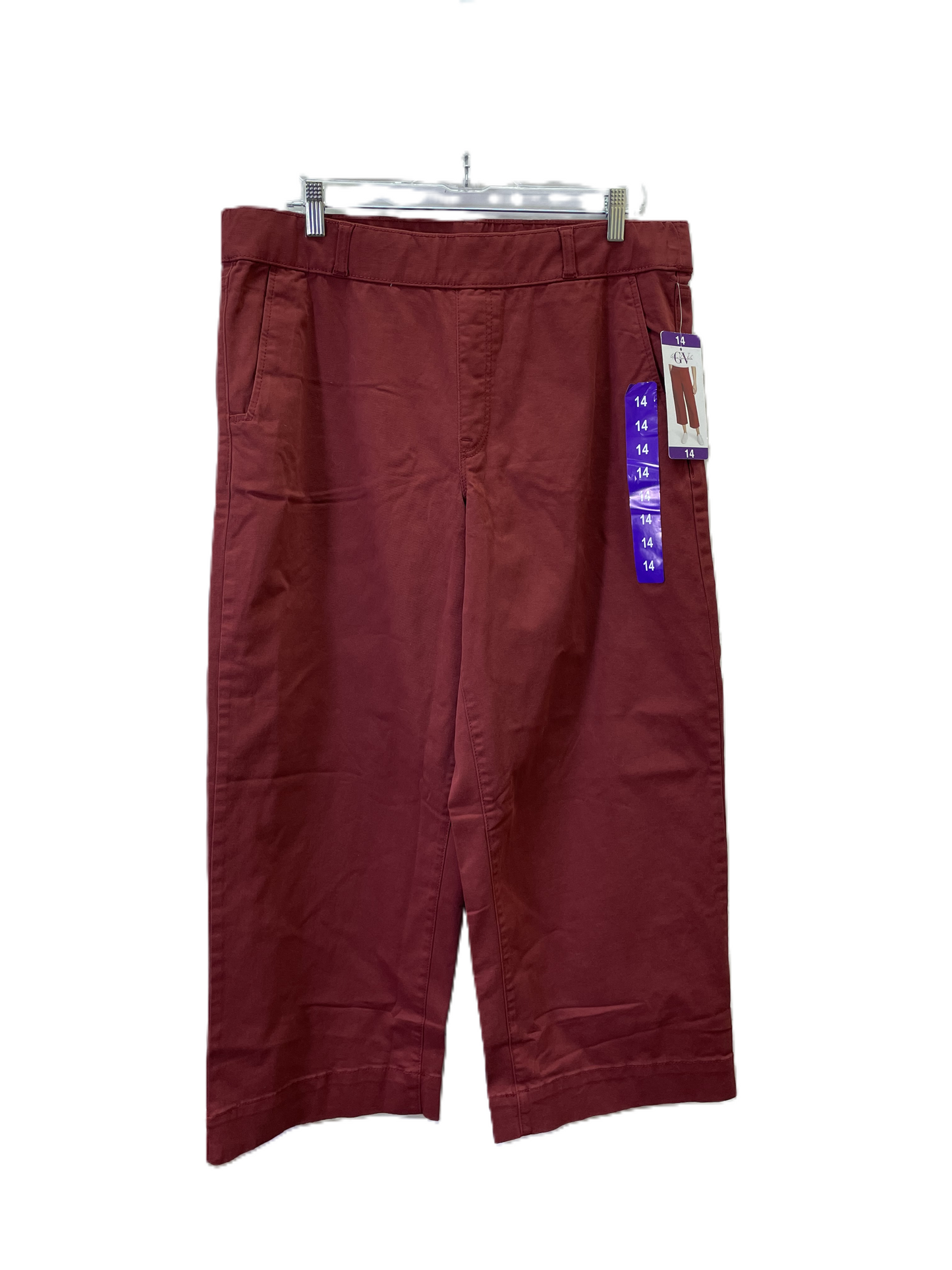 Pants Chinos & Khakis By Gloria Vanderbilt In Red, Size: 14