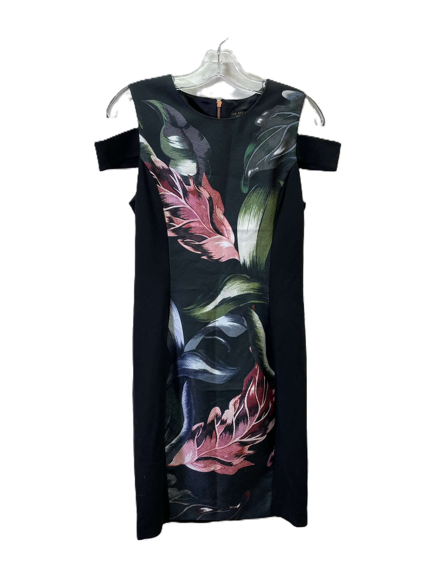 Dress Casual Short By Ted Baker In Black & Pink, Size: S