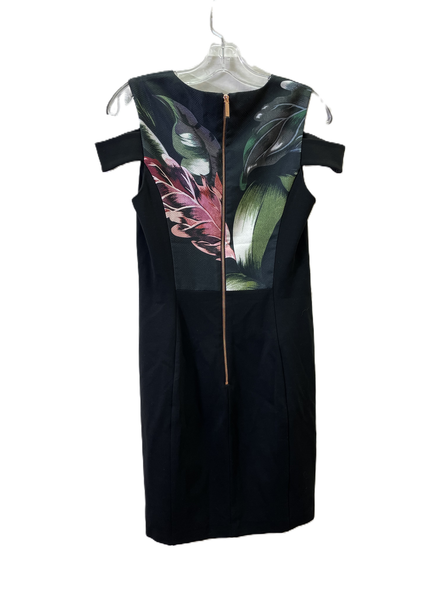 Dress Casual Short By Ted Baker In Black & Pink, Size: S