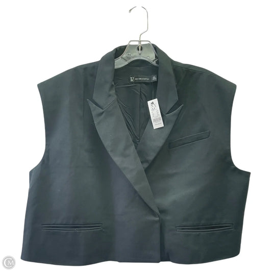 Vest Other By New York And Co In Black, Size: 1x