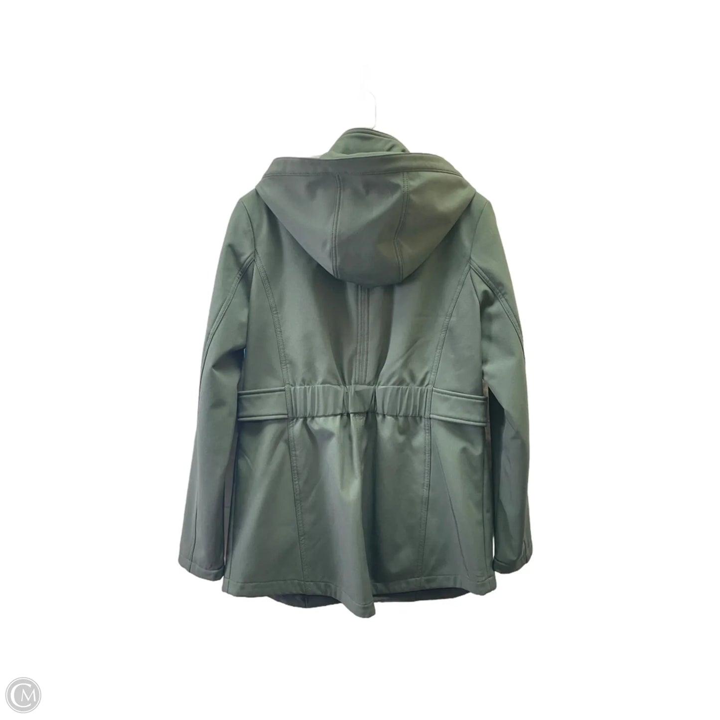 Coat Raincoat By Guess In Green, Size: M