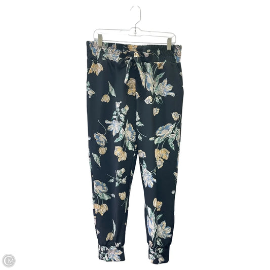Pants Joggers By One by Chapter One In Black & Yellow, Size: M