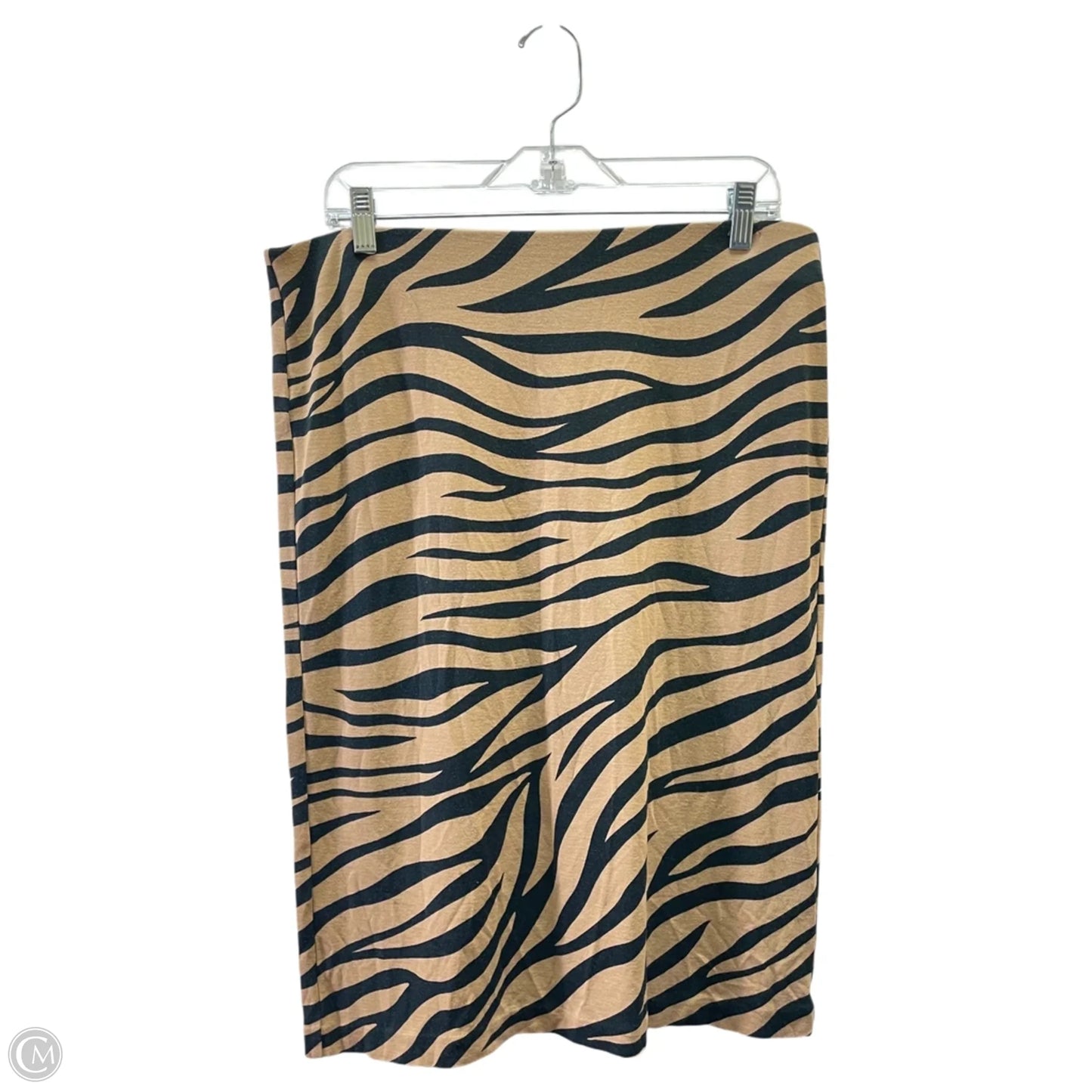 Skirt Mini & Short By Ann Taylor In Black & Tan, Size: 12