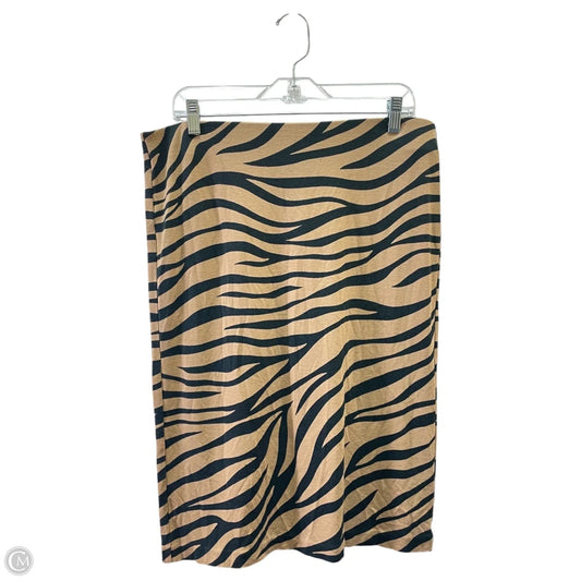 Skirt Mini & Short By Ann Taylor In Black & Tan, Size: 12