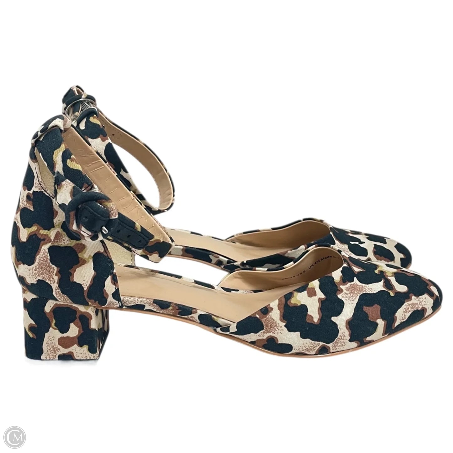Shoes Heels Block By Cabi In Animal Print, Size: 6