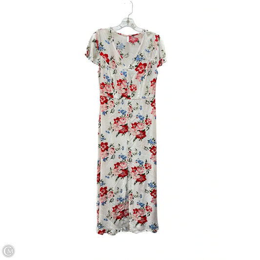 Dress Casual Maxi By Calliope In Red & White, Size: M