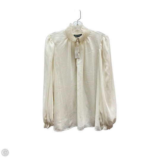 Top Long Sleeve Basic By White House Black Market In Black, Size: M