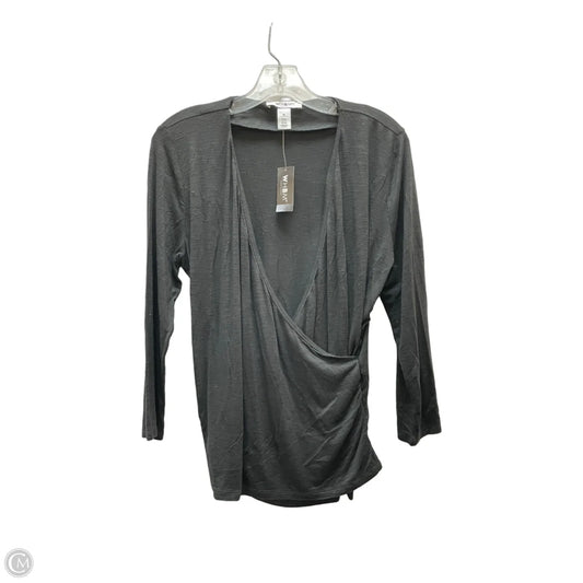 Top Long Sleeve Basic By White House Black Market In Black, Size: M
