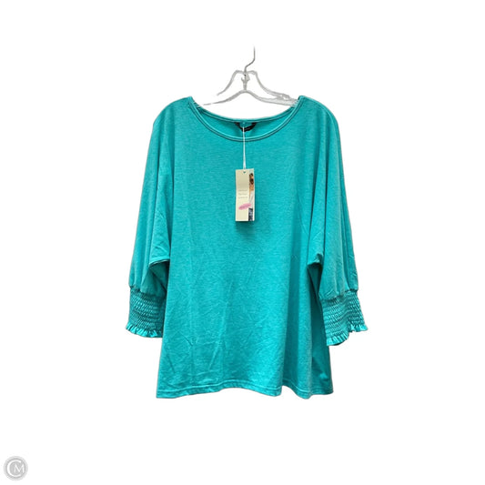 Top Long Sleeve Basic By Dokotoo In Aqua, Size: Xl