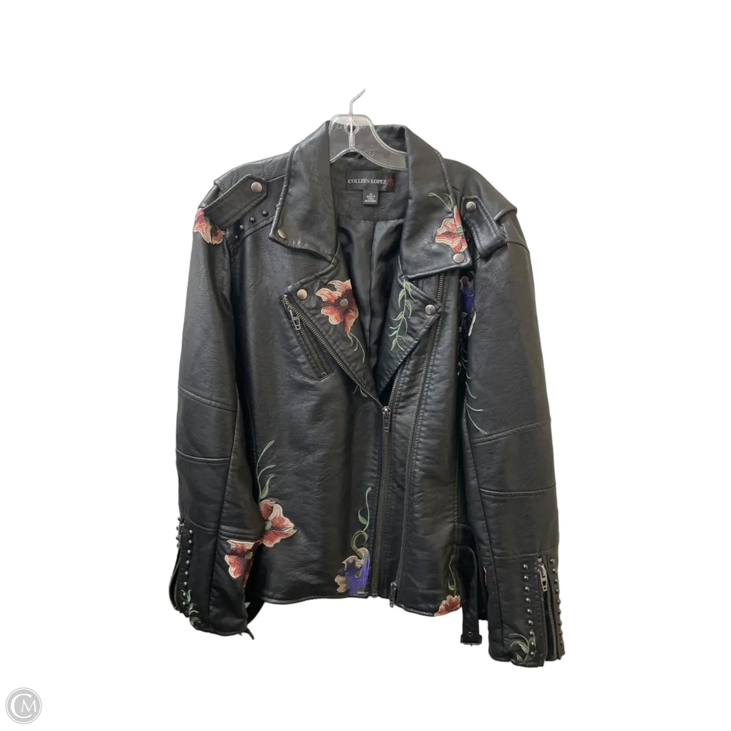 Jacket Moto By Colleen Lopez In Black, Size: 3x