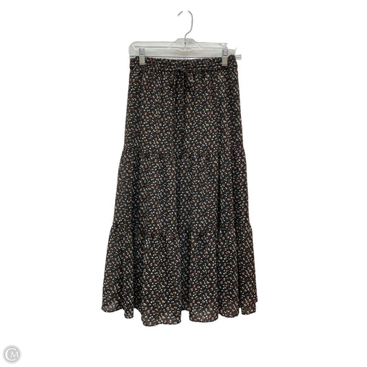 Skirt Maxi By Madewell In Black & Brown, Size: 2