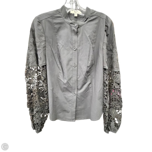 Top Long Sleeve By Etcetra In Black, Size: S