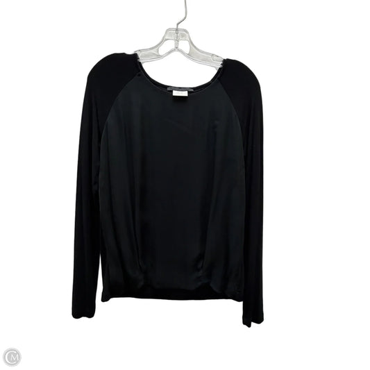 Top Long Sleeve By Les capanios In Black, Size: S