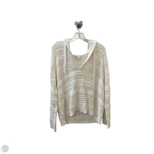 Sweater By Loft In Cream, Size: L