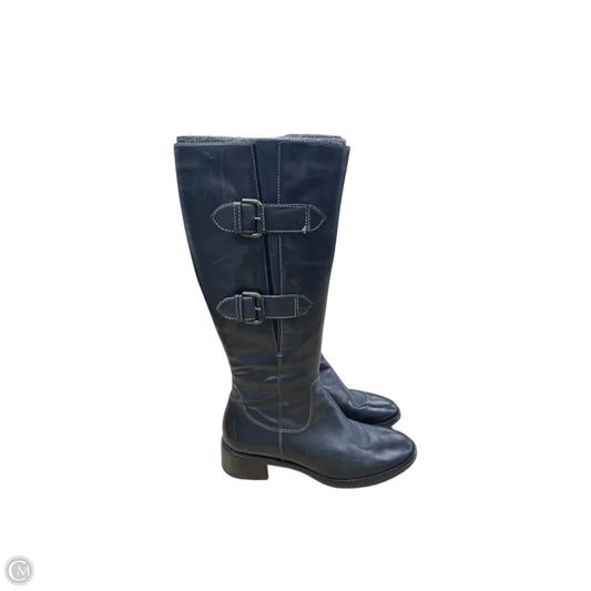 Boots Knee Flats By Ecco In Black, Size: 9