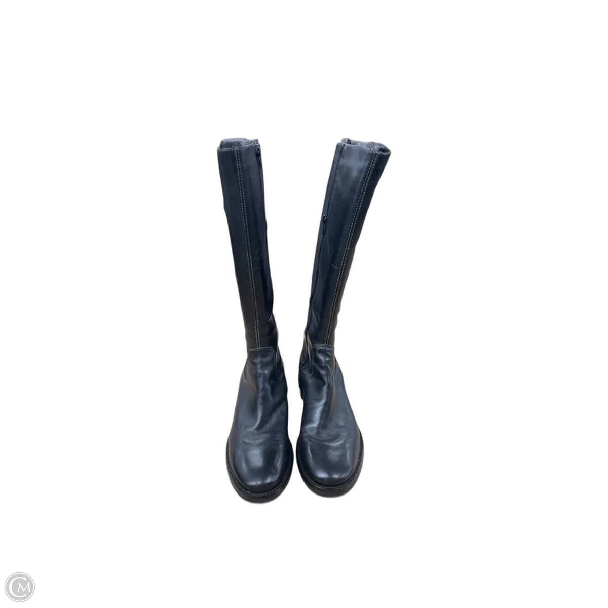 Boots Knee Flats By Ecco In Black, Size: 9