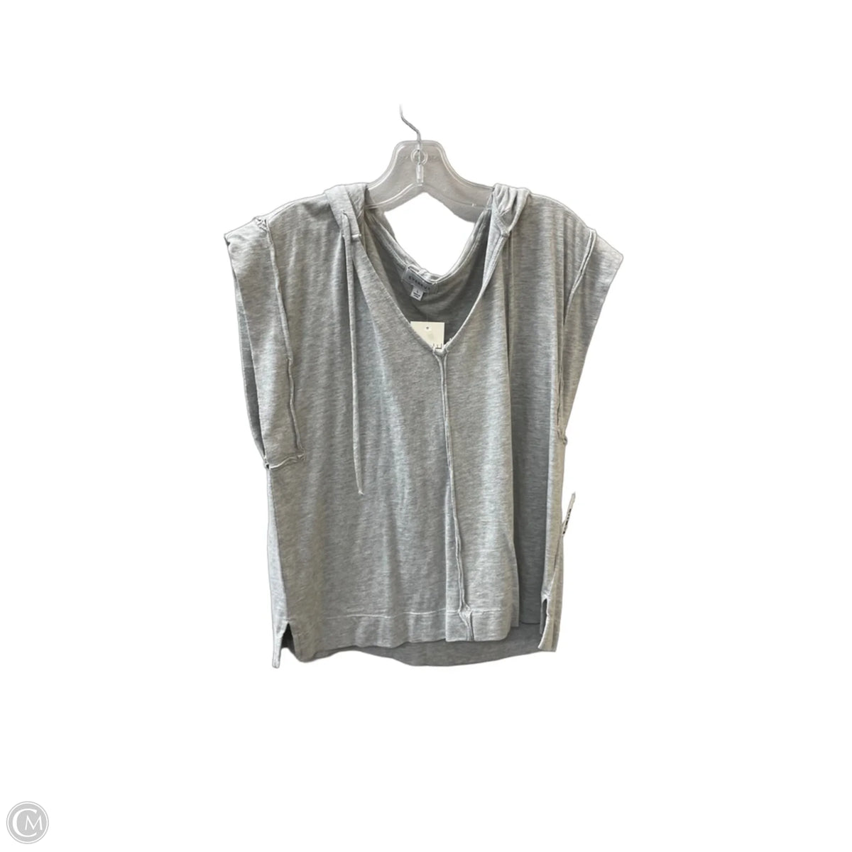 Top Sleeveless By Evereve In Grey, Size: L