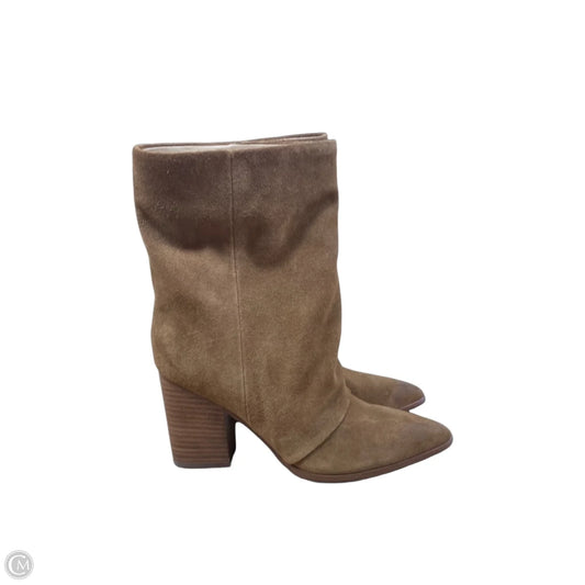 Boots Mid-calf Heels By Nine West In Brown, Size: 8.5