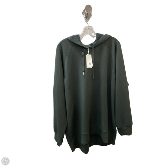 Athletic Top Long Sleeve Hoodie By Spanx In Green, Size: Xl