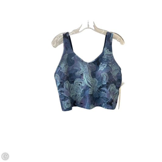 Athletic Tank Top By Lululemon In Blue, Size: Xl