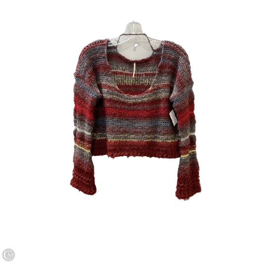 Sweater By Free People In Blue & Red, Size: S