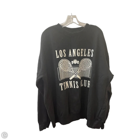 Athletic Sweatshirt Crewneck By Show Me Your Mumu In Black & White, Size: M