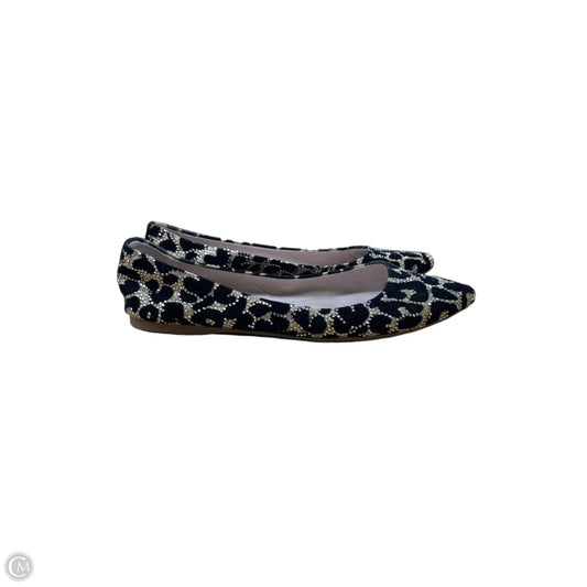 Shoes Flats By Gianni Bini In Black & Gold, Size: 8