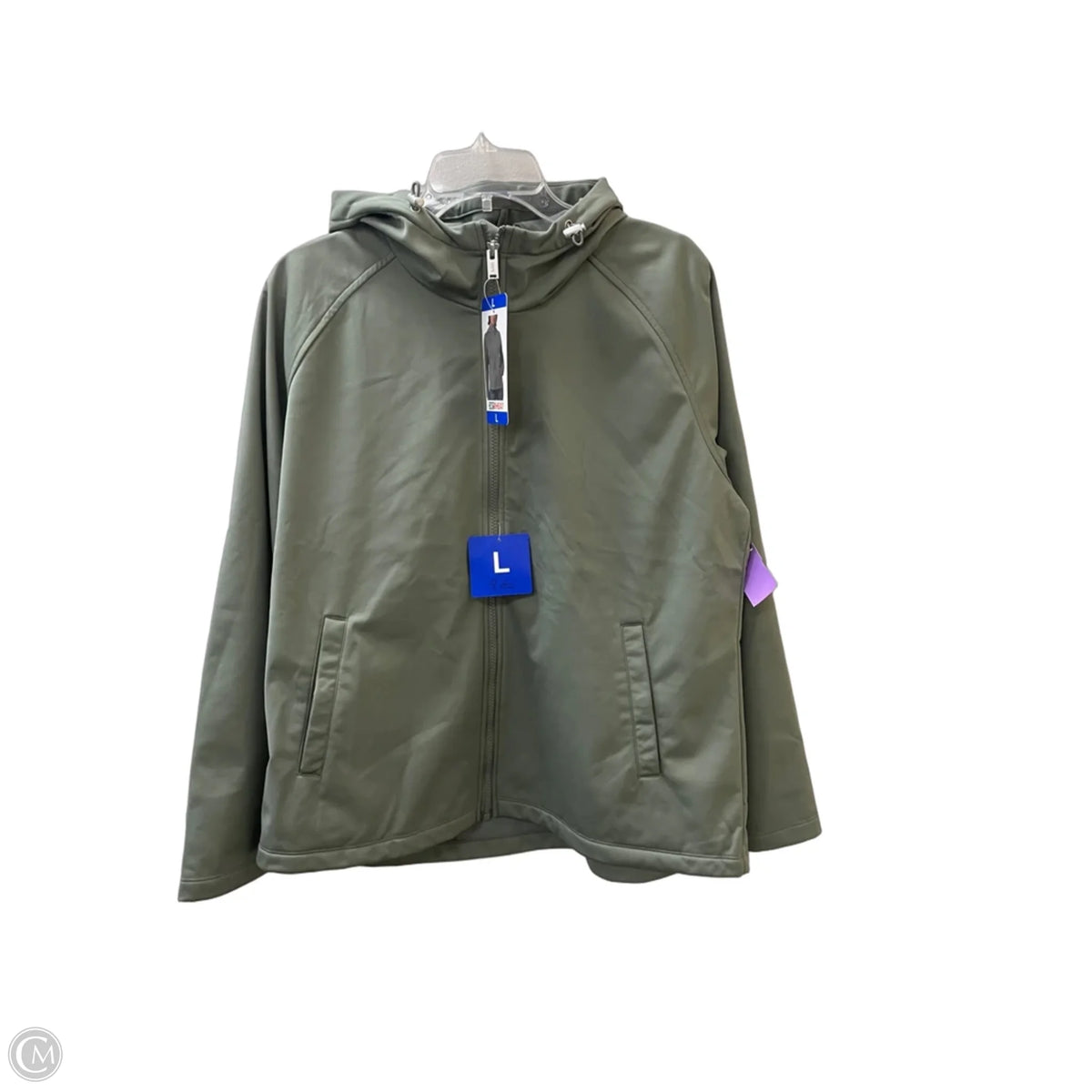 Athletic Jacket By 32 Degrees In Green, Size: L