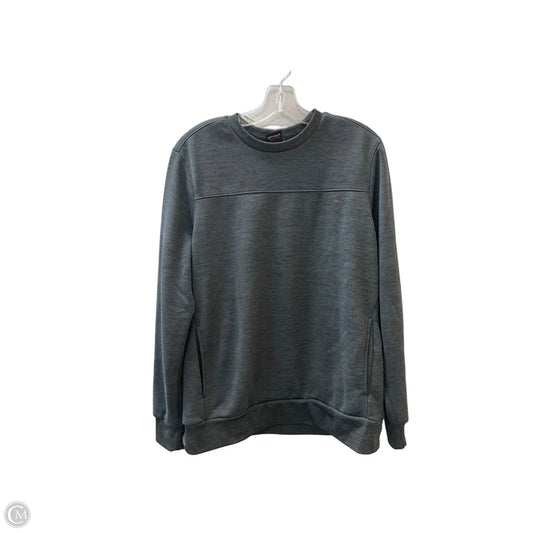 Athletic Sweatshirt Crewneck By Spyder In Grey, Size: M