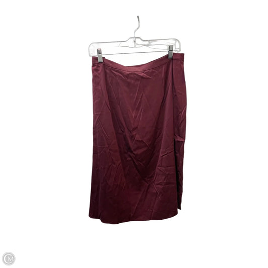 Skirt Midi By Eileen Fisher In Maroon, Size: 12