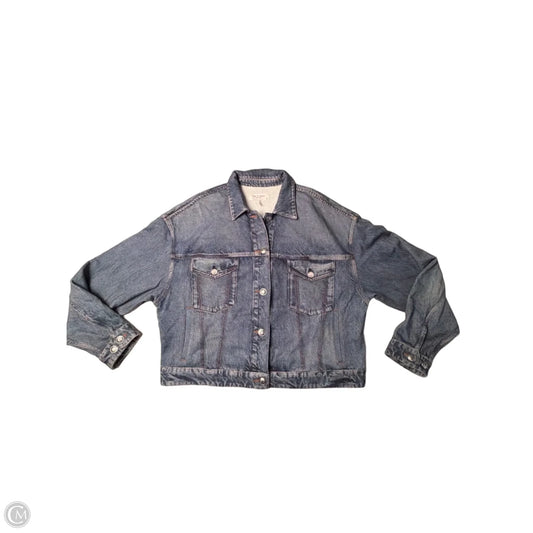 Jacket Denim By Rag And Bone In Blue, Size: L