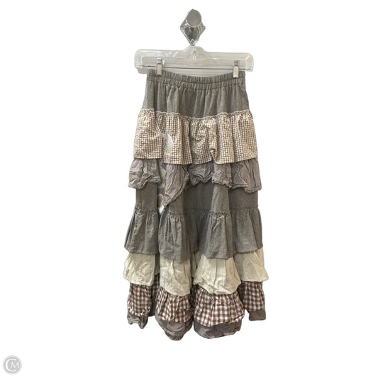 Skirt Maxi By Meugler In Brown & White, Size: 8