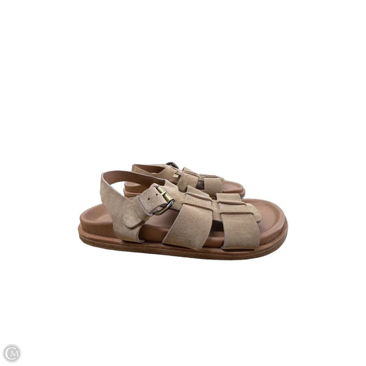 Sandals Flats By ME+EM In Tan, Size: 6.5