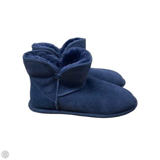 Boots Snow By MARKED SHEARLING In Blue, Size: 8