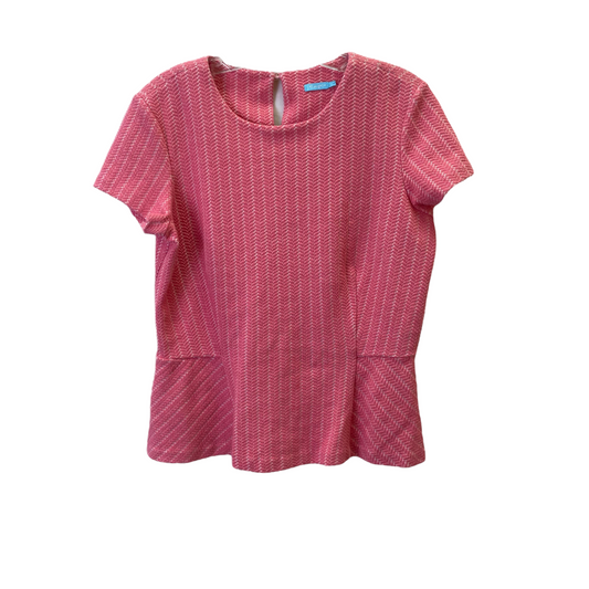 Pink Top Short Sleeve By J Mclaughlin, Size: L