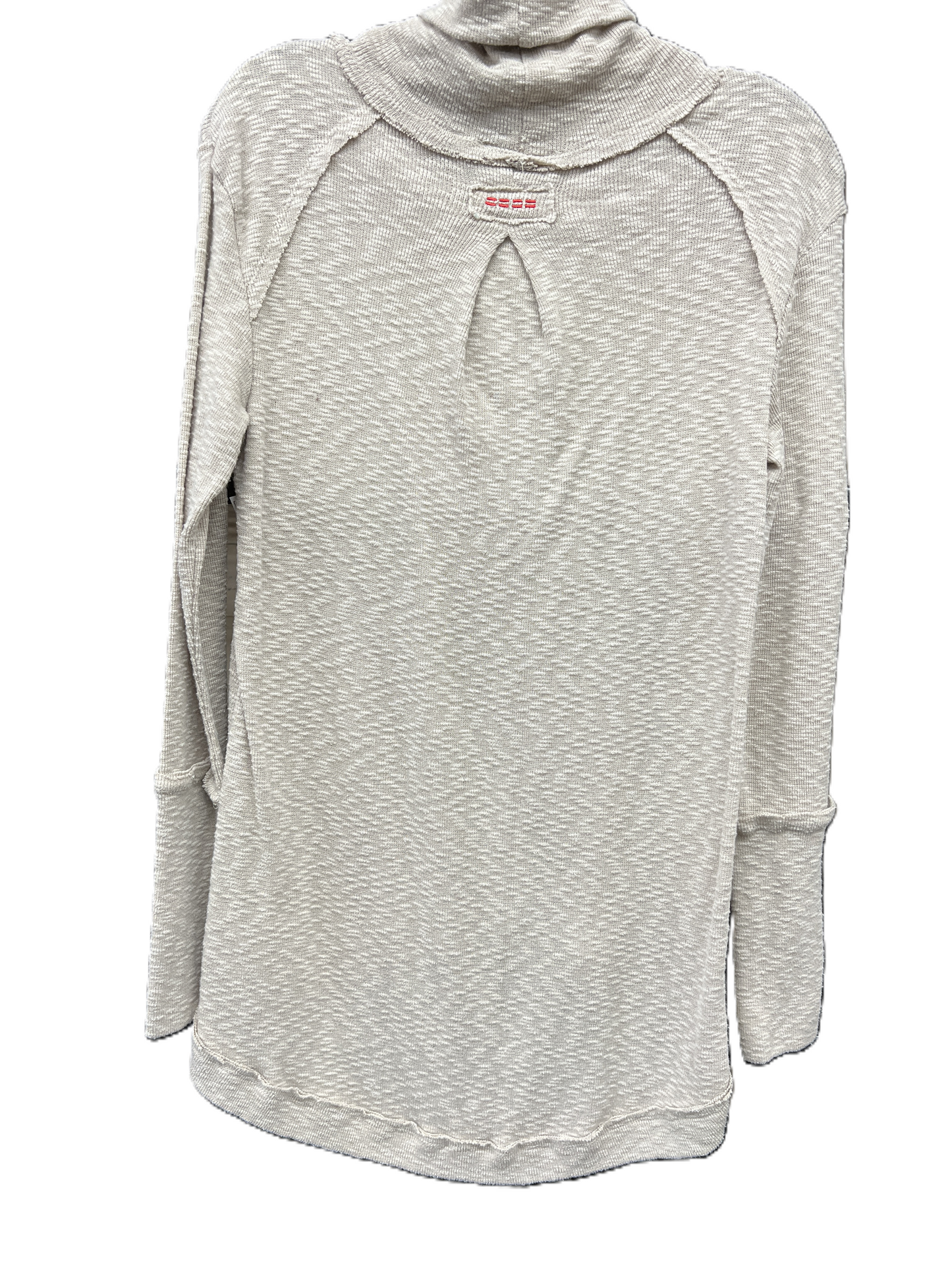 Top Long Sleeve By Peace Love World In Taupe, Size: Xxs